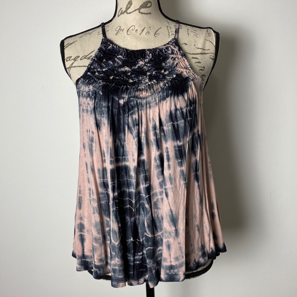 Boho Tie Dye Flowy Tank Top